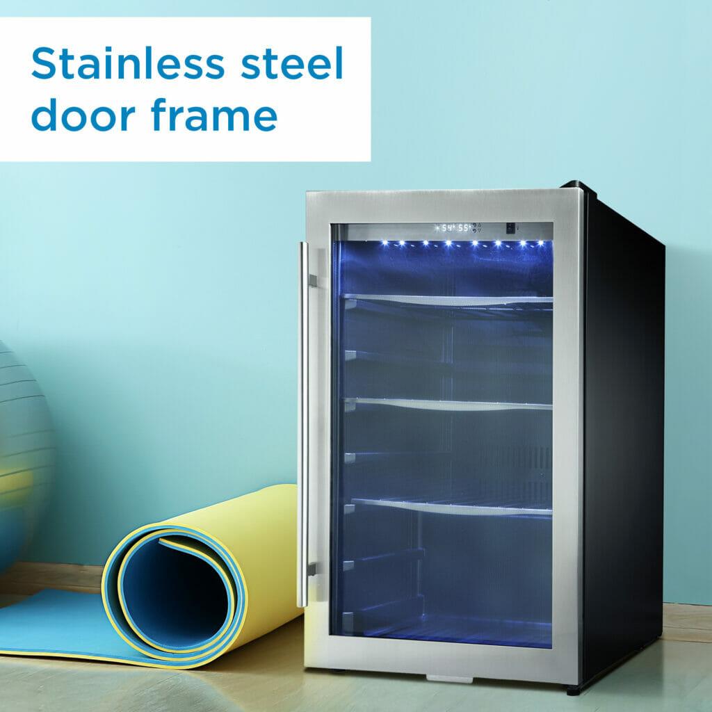Danby 4.3 cu. ft. Free-Standing Beverage Center in Stainless Steel