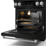 30 Inch Professional Gas Range With Tilt Panel Touch Control In Matte Black/stainless Steel  Gordon Ramsay Series