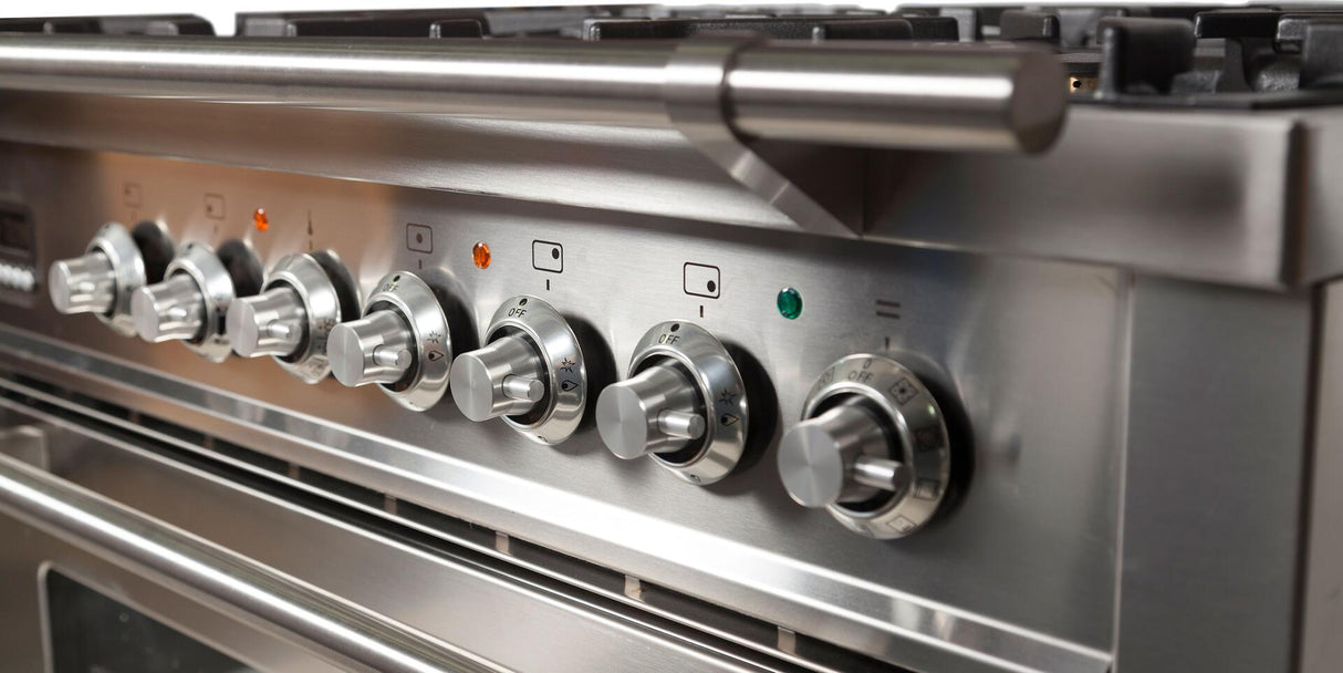 Professional Plus 36 Inch Dual Fuel Liquid Propane Freestanding Range in Stainless Steel with Chrome Trim