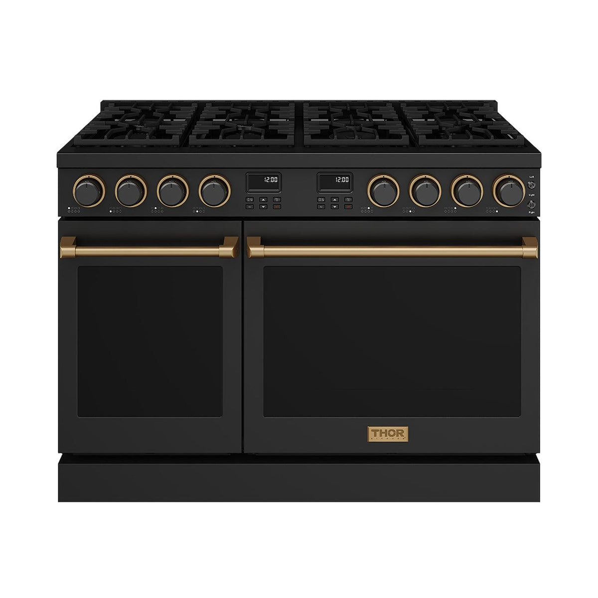 48 Inch Contemporary Professional Liquid Propane Range In Liquid Propane Black/bronze
