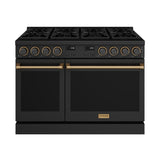 48 Inch Contemporary Professional Liquid Propane Range In Black/bronze