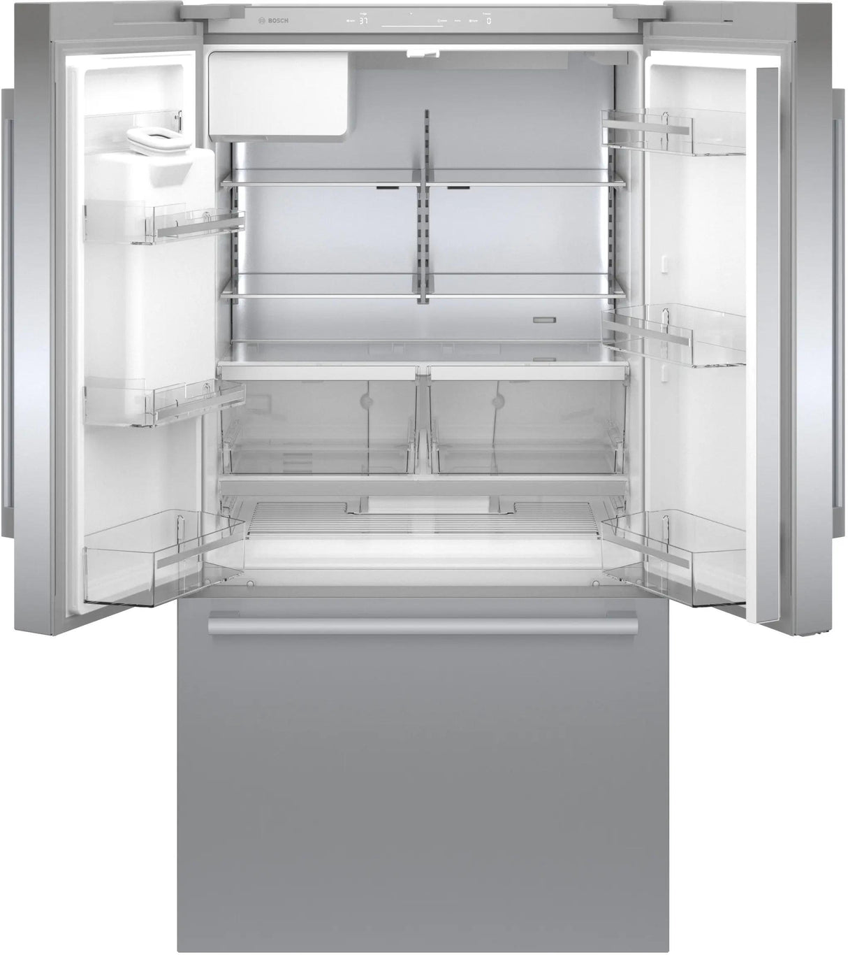 500 Series French Door Bottom Mount Refrigerator 36" Stainless steel (with anti-fingerprint), Total No Frost
