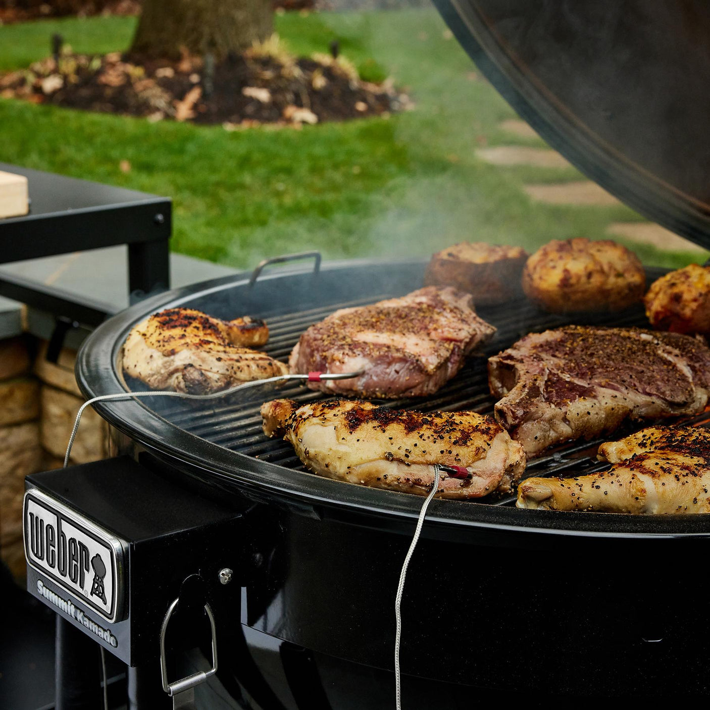 Summit® Kamado E6 Charcoal Grill - Black