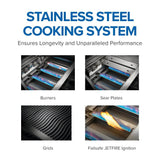 Built-In 500 Series 32 Grill Head , Natural Gas, Stainless Steel