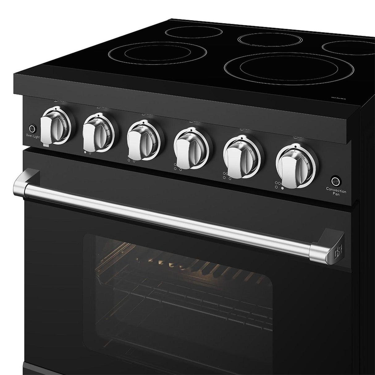 30 Inch Professional Electric Range With Precision Knob Control In Black and Stainless Steel  Gordon Ramsay Series