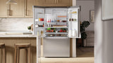 100 Series French Door Bottom Mount Refrigerator 36" Stainless steel (with anti-fingerprint), Total No Frost