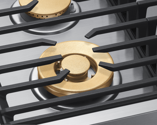 30" Gas Cooktop, Silver Stainless Steel, Natural Gas