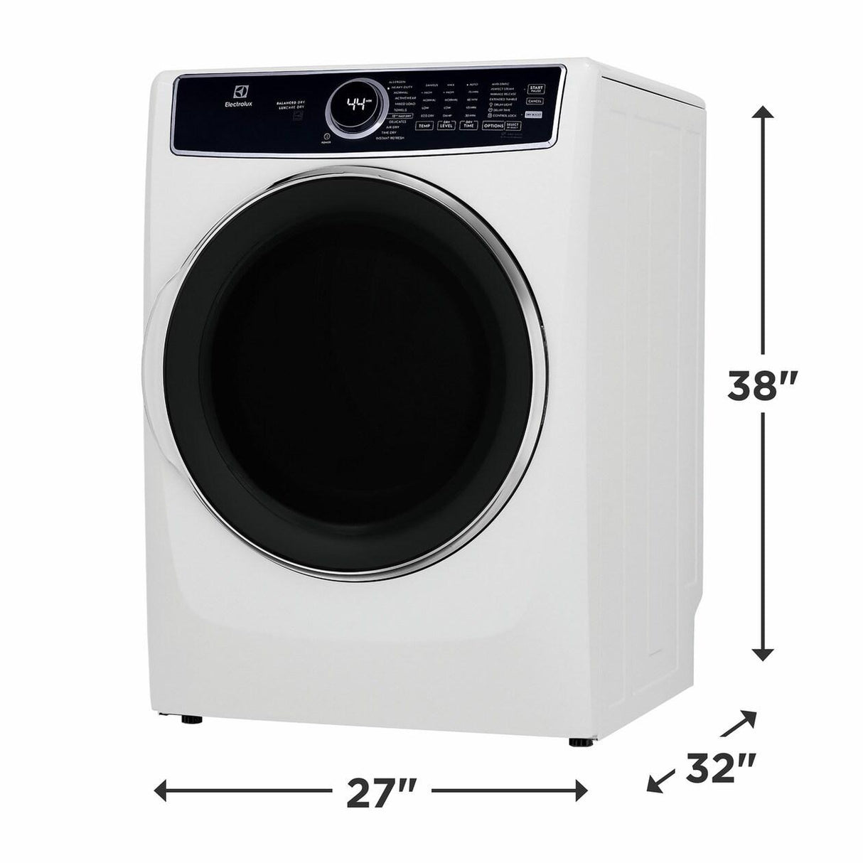 Front Load Perfect Steam™ Electric Dryer with Balanced Dry™ and Instant Refresh - 8.0 Cu. Ft.