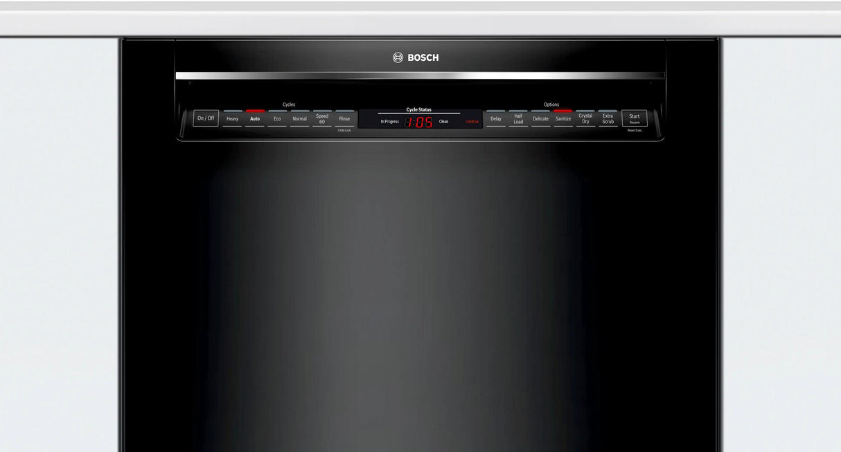 800 Series Dishwasher 24" Black