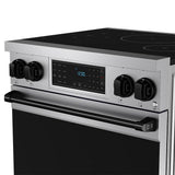 30 Inch Professional Induction Range With Tilt Panel Touch Control In Stainless Steel and Black  Gordon Ramsay Series