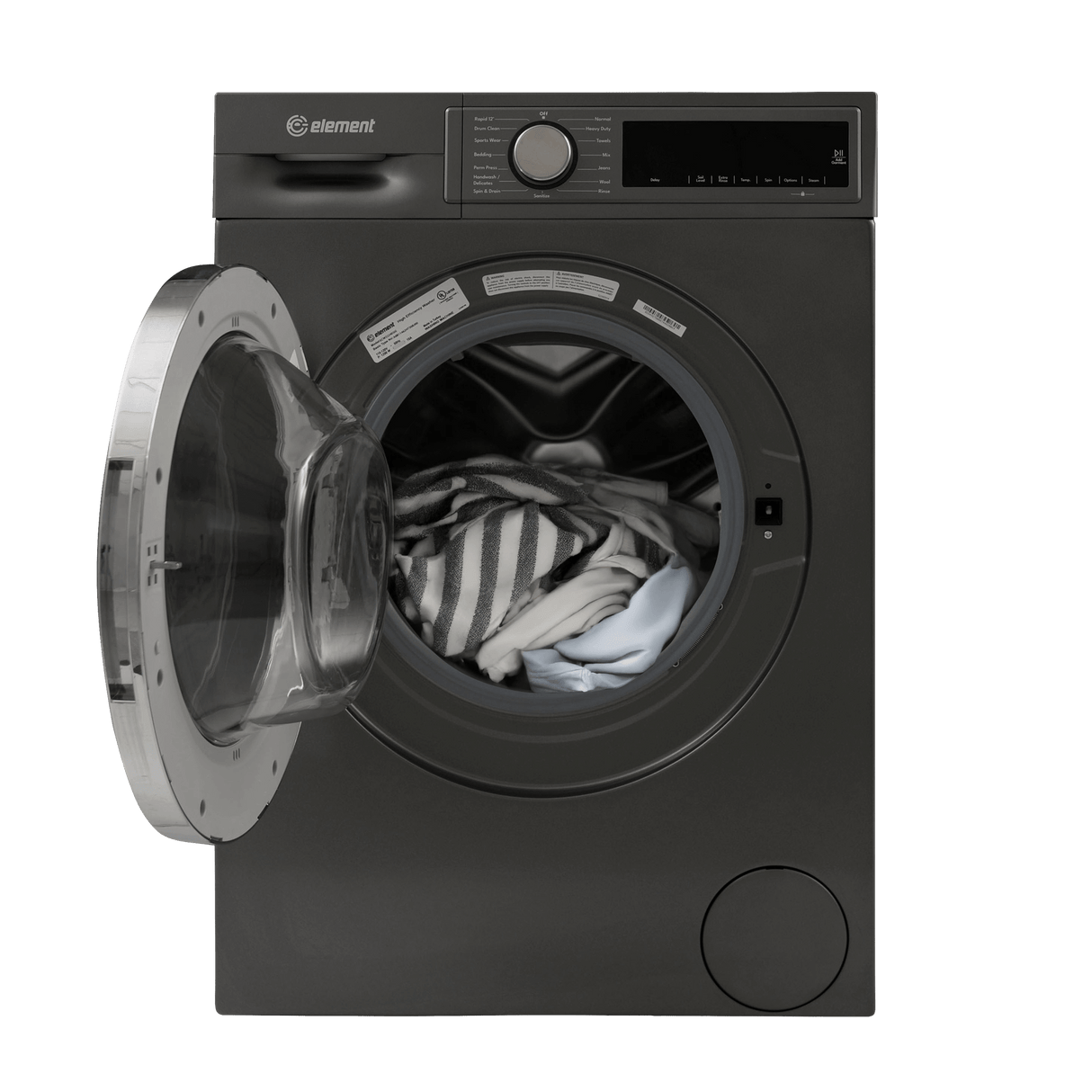 Element 24-inch 2.2 cu. ft. Front Load Washer - Gray, ENERGY STAR (ECW2224EGG)