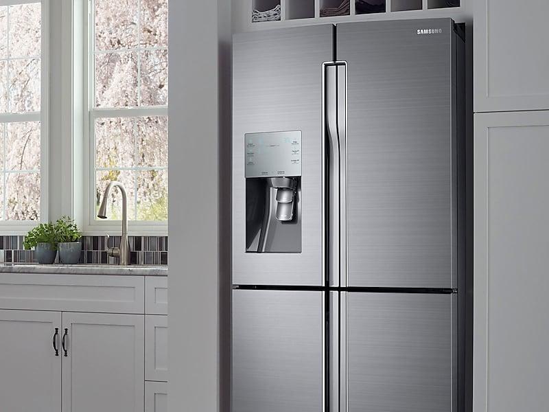 28 cu. ft. 4-Door Flex™ Refrigerator with FlexZone™ in Stainless Steel