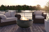 Fire bowl 39" Natural gas fired GFRC Gray