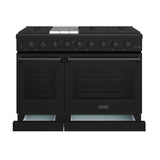 48 Inch Professional Liquid Propane Range In Black