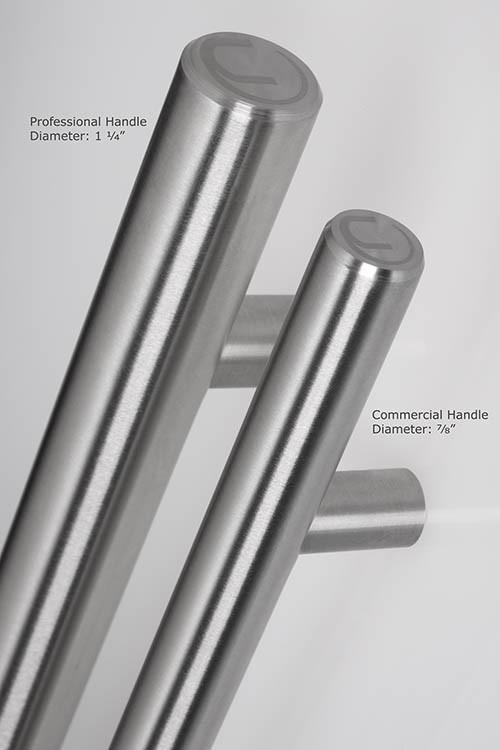 Professional Stainless Door Handle 1 1/4" diameter (23074)