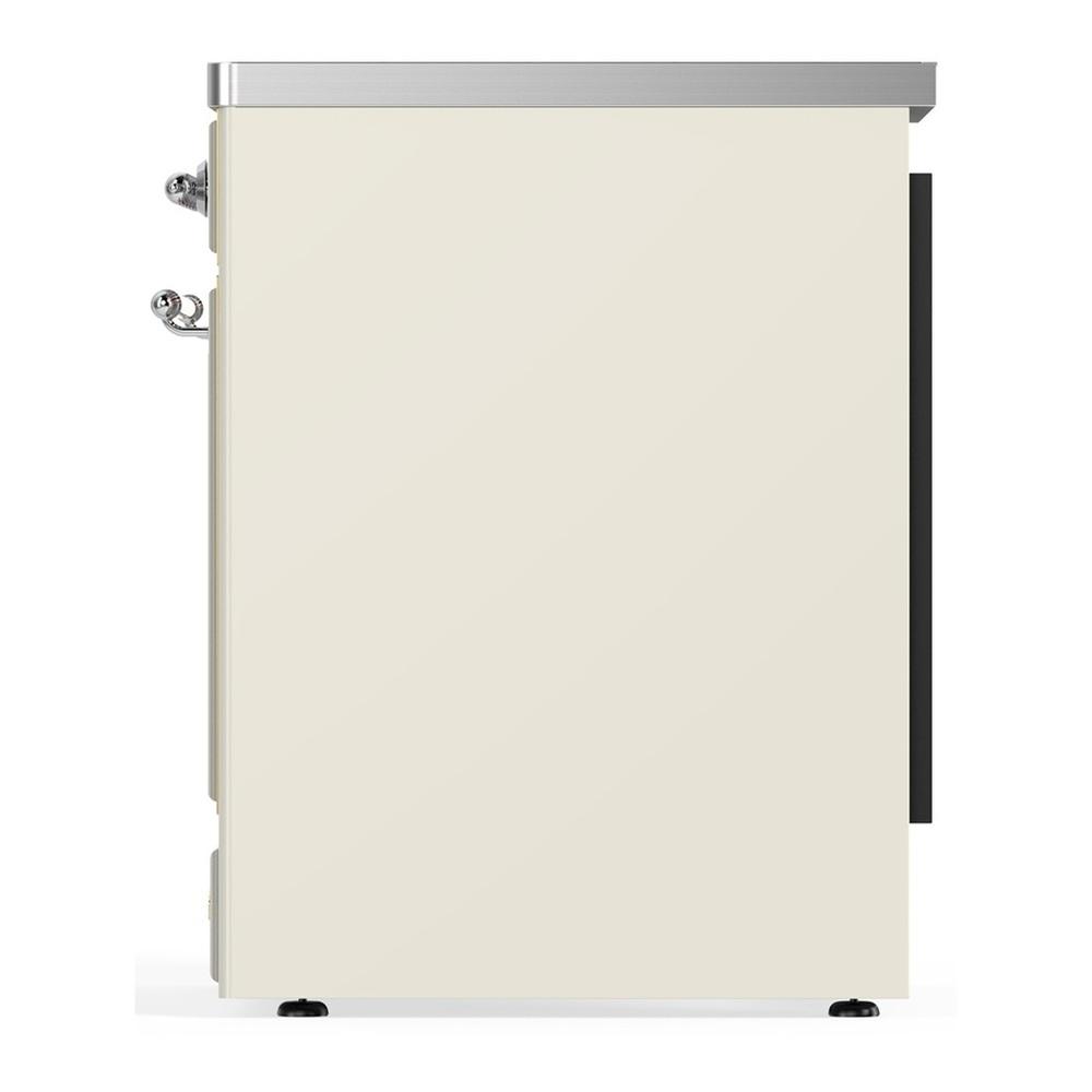 ILVE UMIB30QNR3AWC Majestic III 30 inch Induction Range with 4 Elements, 4 cu. ft. Oven Capacity (Solid Door, Antique White, Chrome)