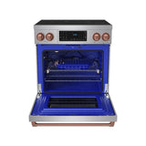 30 Inch Professional Induction Range With Tilt Panel Touch Control In Stainless Steel and Rose Gold  Gordon Ramsay Series