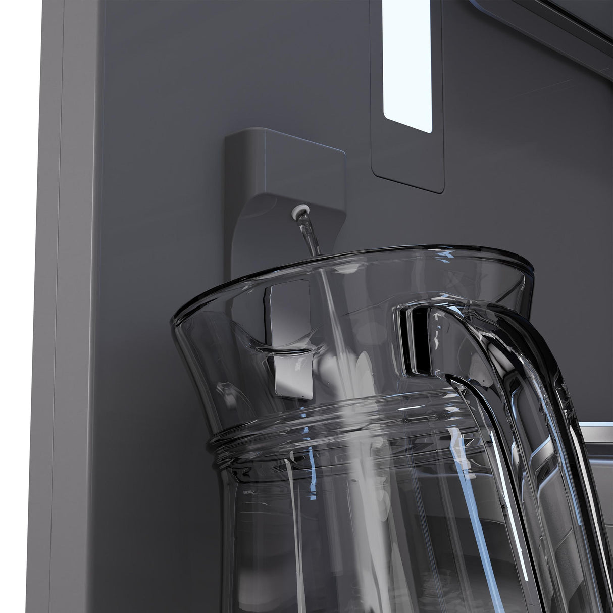 ZLINE Autograph Edition 60 in. 32.2 cu. ft. French Door Built-In Bottom Freezer Refrigerator with Water Dispenser and Ice Maker in DuraSnow' Stainless Steel with Graphite Gray Interior and Matte Black Accents (GRBIVZ-SN-60-MB)