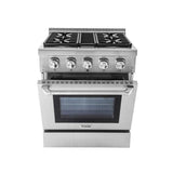 30 Inch Professional Dual Fuel Range In Stainless Steel