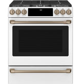 Café 30" Slide-In Front Control Gas Oven with Convection Range