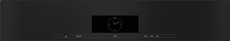 H 7880 BPX Obsidian black - 30" handleless oven in a combinable design with wireless precision probe.