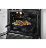 GE Café Series 30" Slide-In Front Control Range with Warming Drawer