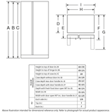 GE Profile™ Series 21.9 Cu. Ft. Counter-Depth Side-By-Side Refrigerator