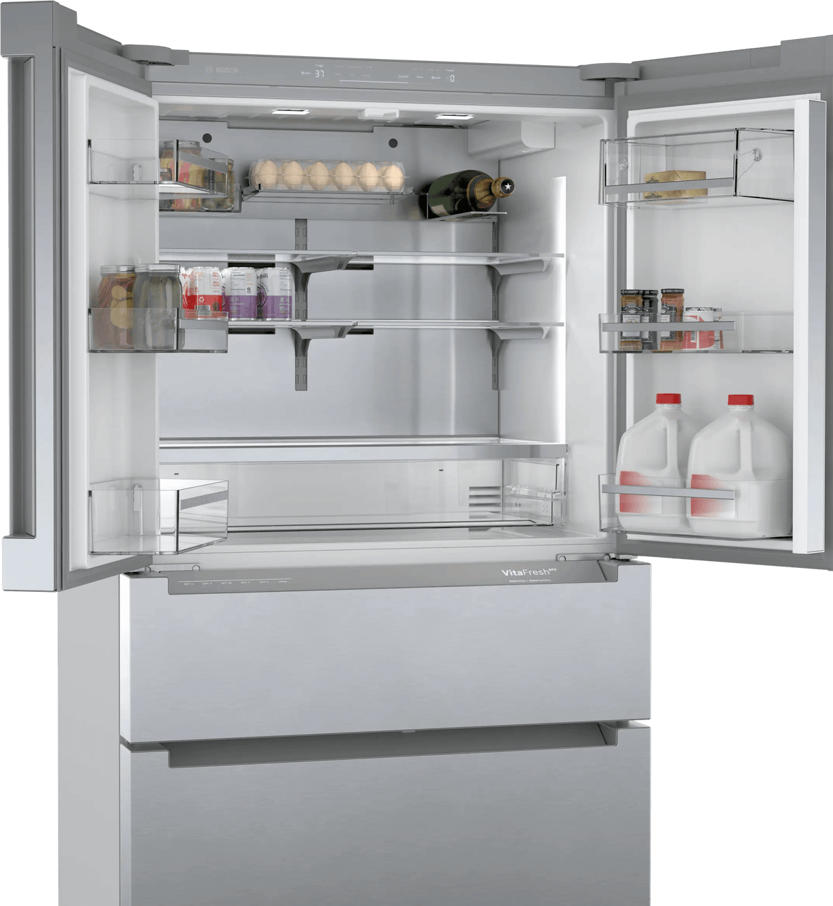 800 Series French Door Bottom Mount Refrigerator 36" Stainless steel (with anti-fingerprint)