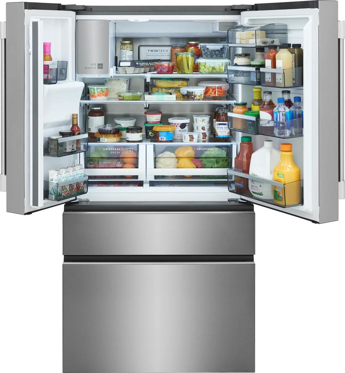 21 Cu. Ft. Counter-Depth 4-Door French Door Refrigerator