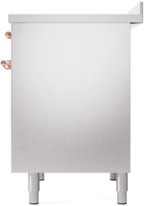 Nostalgie II 40 Inch Electric Freestanding Range in Stainless Steel with Copper Trim