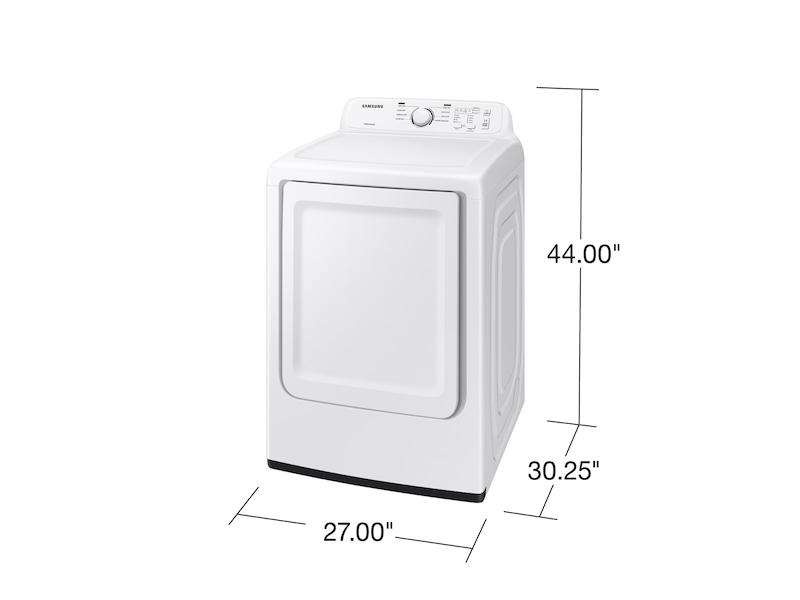7.2 cu. ft. Electric Dryer with Sensor Dry and 8 Drying Cycles in White