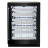 ZLINE 24 in. Touchstone Dual Zone 44 Bottle Wine Cooler With Black Stainless Steel Glass Door (RWDO-BS-24)