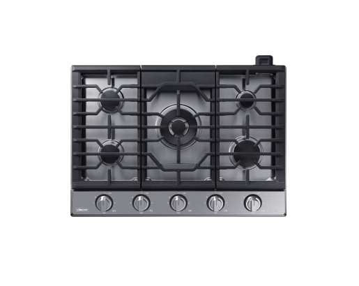 Transitional 30" Gas Cooktop, Silver Stainless Steel, Natural Gas/Liquid Propane