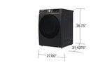 7.5 cu. ft. Smart Electric Dryer with Steam Sanitize+ and Sensor Dry in Brushed Black
