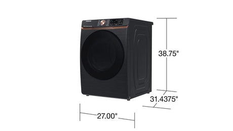 7.5 cu. ft. Smart Electric Dryer with Steam Sanitize+ and Sensor Dry in Brushed Black
