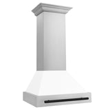 ZLINE 30 in. Autograph Edition Stainless Steel Range Hood with White Matte Shell and Accents (8654STZ-WM30) [Color: Matte Black]