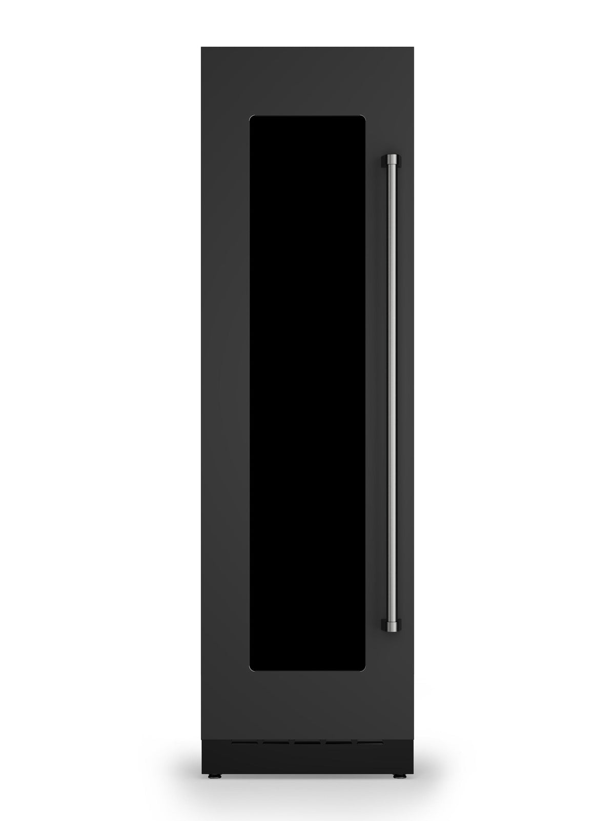 24"W. Integrated Wine Cellar Door Panel - Cast Black Left Hinge