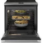 Café™ 30" Smart Slide-In, Front-Control, Radiant and Convection Range in Platinum Glass