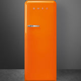 Approx 24 " 50'S Style Refrigerator with ice compartment, Orange, Right hand hinge