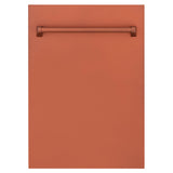 ZLINE 18" Tallac Series 3rd Rack Top Control Dishwasher with Traditional Handle, 51dBa [Color: Copper]