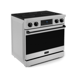 36 Inch Professional Electric Range With Tilt Panel Touch Control In Stainless Steel/black  Gordon Ramsay Series