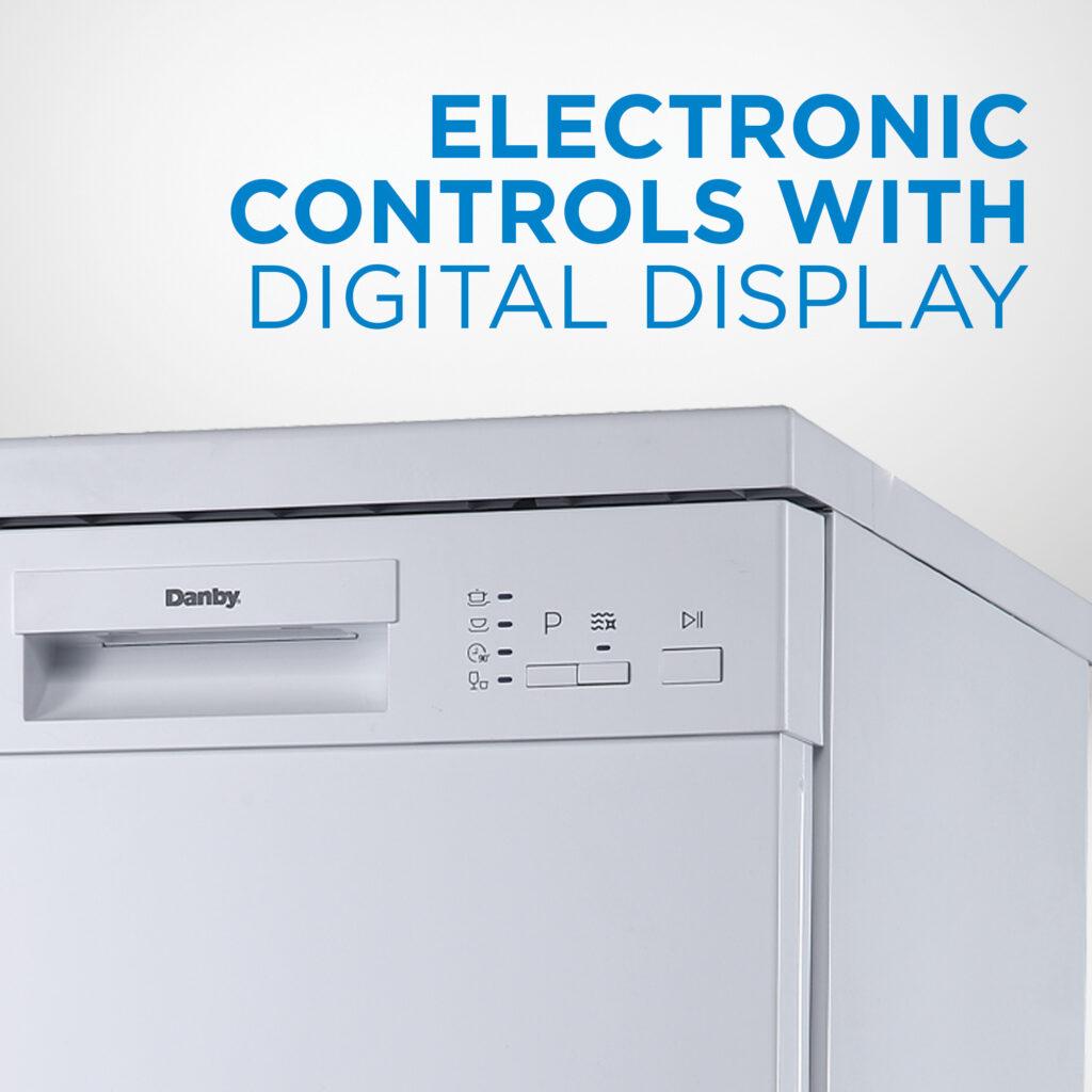Danby 18" Wide Portable Dishwasher in White