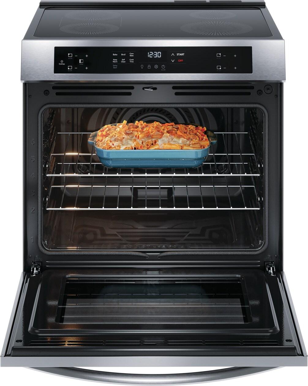 30" Front Control Induction Range with Convection Bake