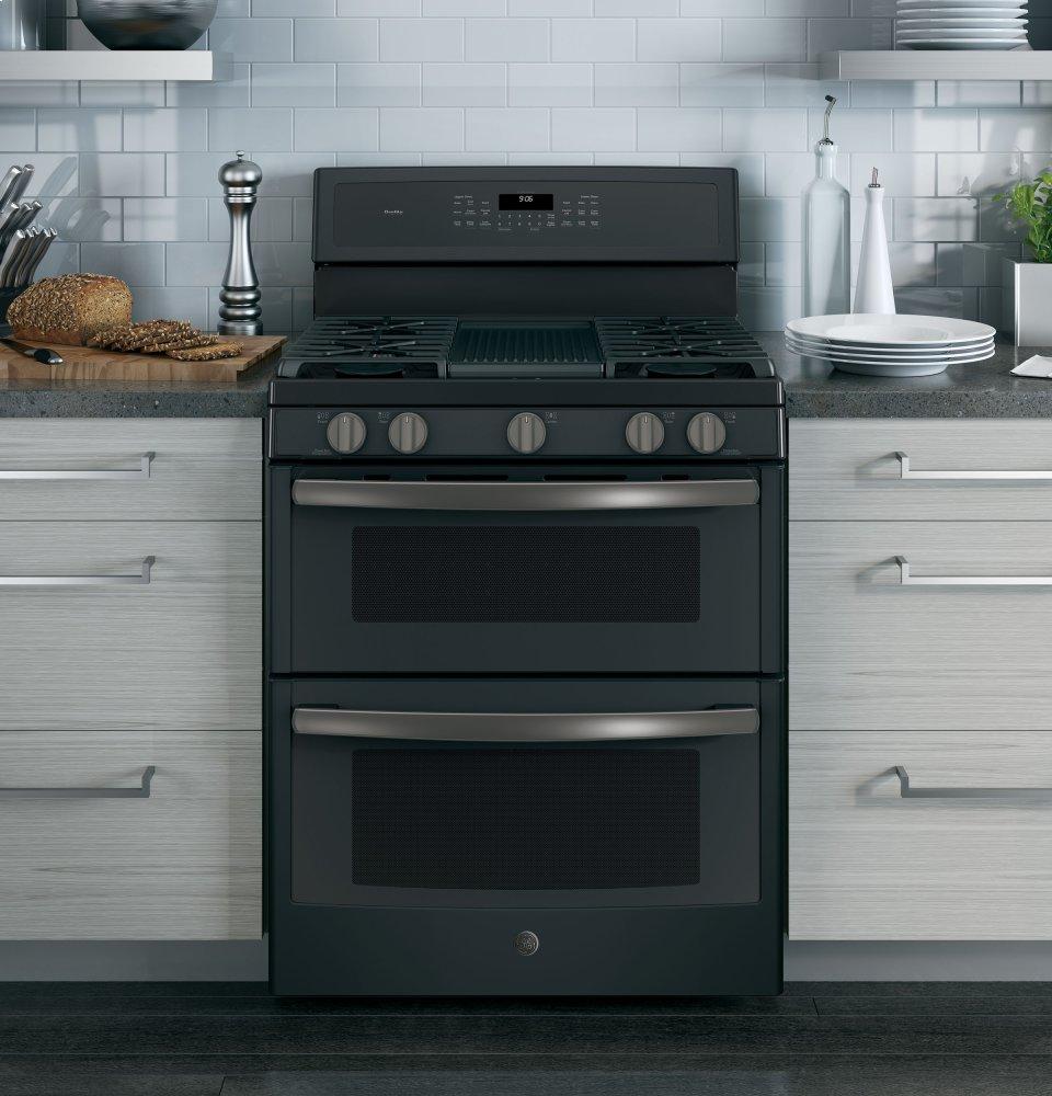 GE Profile™ 30" Free-Standing Gas Double Oven Convection Range