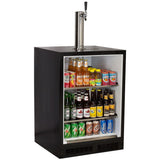 24-In Beverage Dispenser with Door Style - Stainless Steel, Door Swing - Right