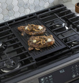 GE Profile™ 30" Smart Slide-In Front-Control Gas Double Oven Convection Range