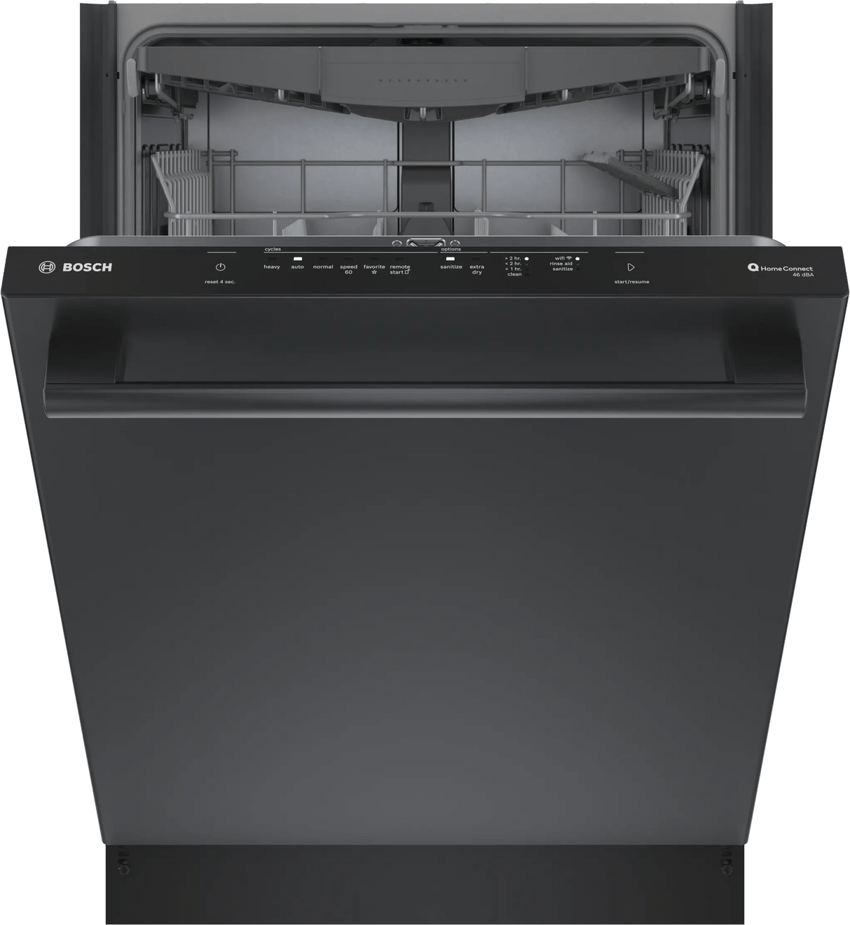100 Premium Dishwasher 24" Black stainless steel