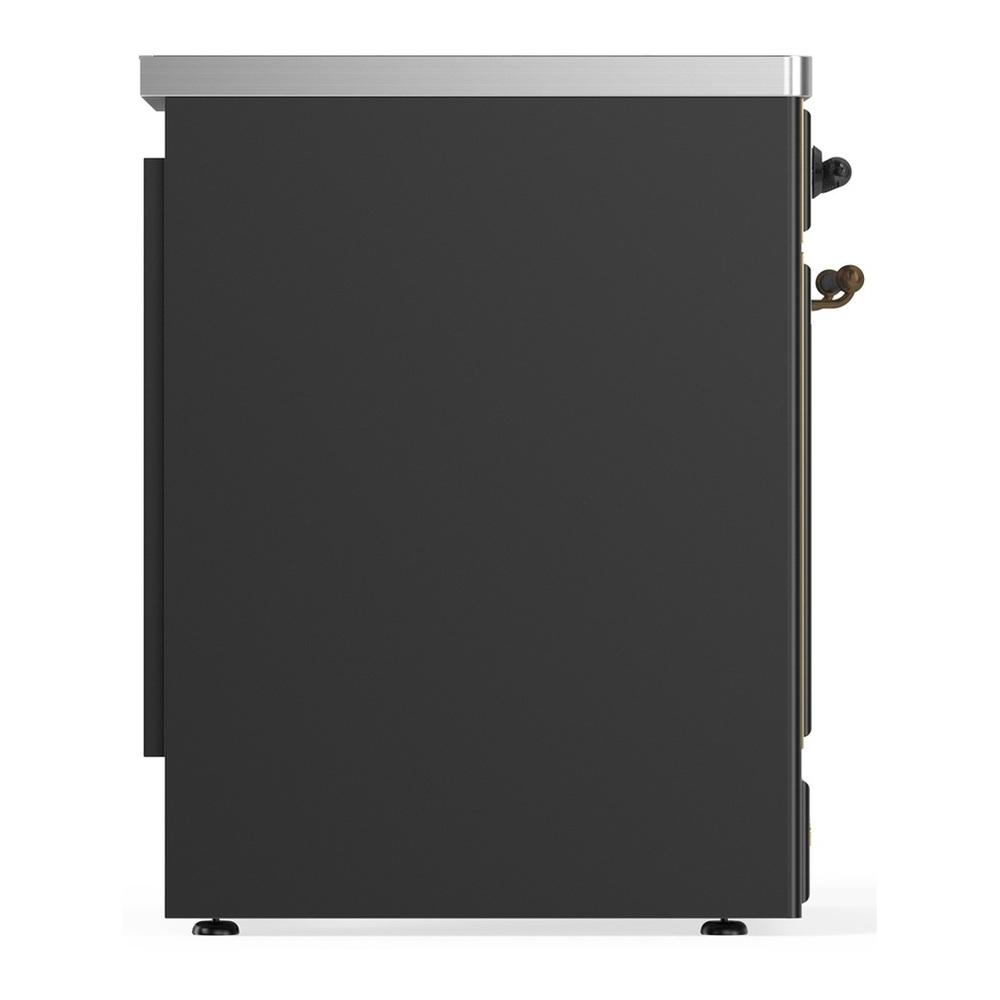 ILVE UMIB30QNR3MGB Majestic III 30 inch Induction Range with 4 Elements, 4 cu. ft. Oven Capacity (Solid Door, Graphite Matte, Burnished)