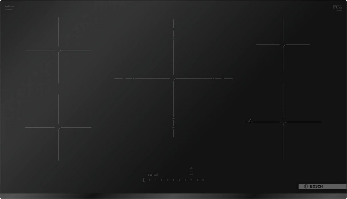 800 Series Induction Cooktop 36" Without Frame