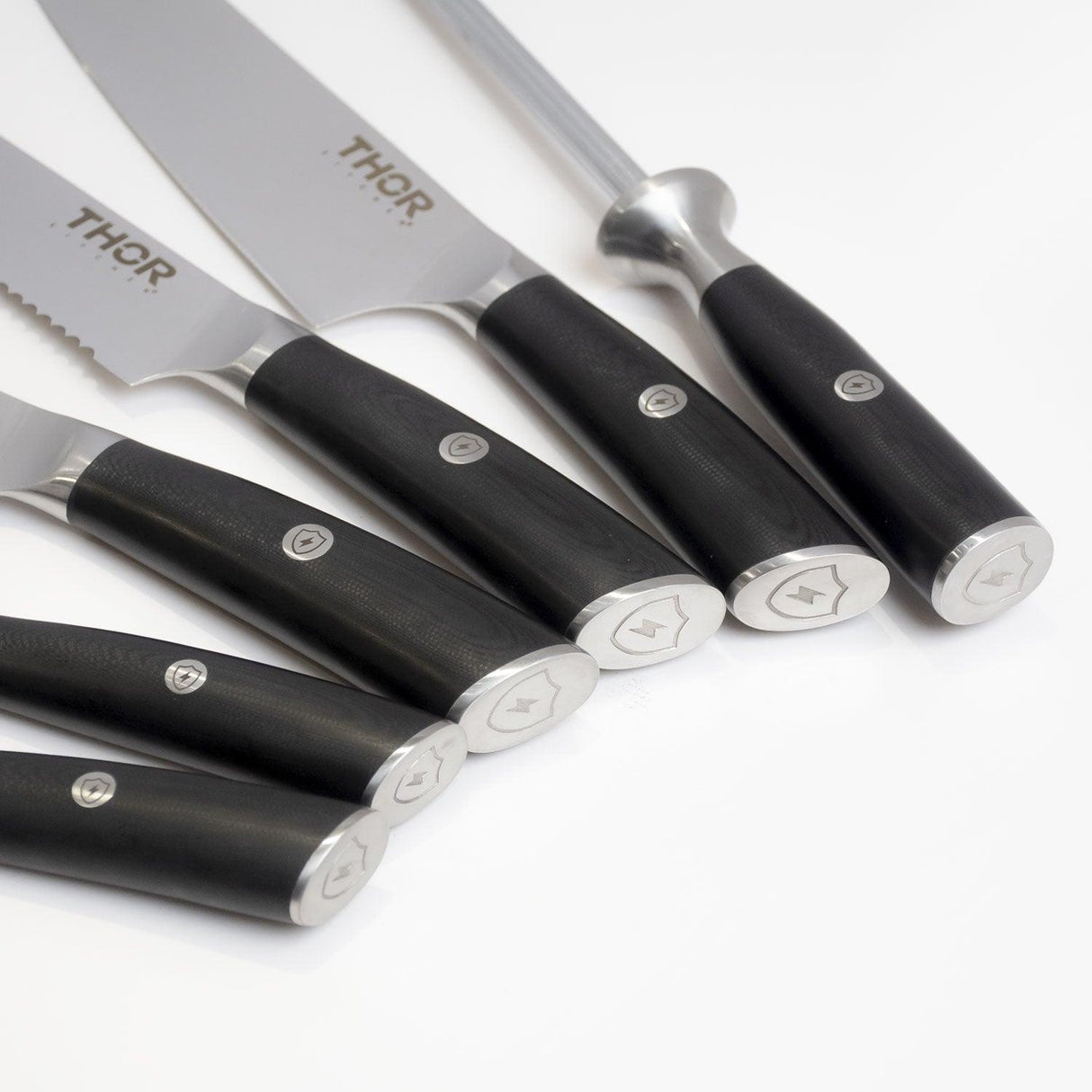 Thor Kitchen 7-piece Knife Set With Knife Block